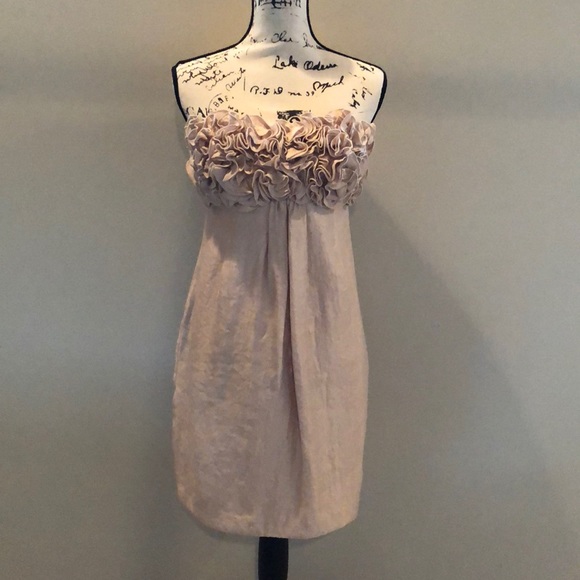 ALEXIA ADMORE ROSETTE EMPIRE WAIST STRAPLESS DRESS - Picture 2 of 9